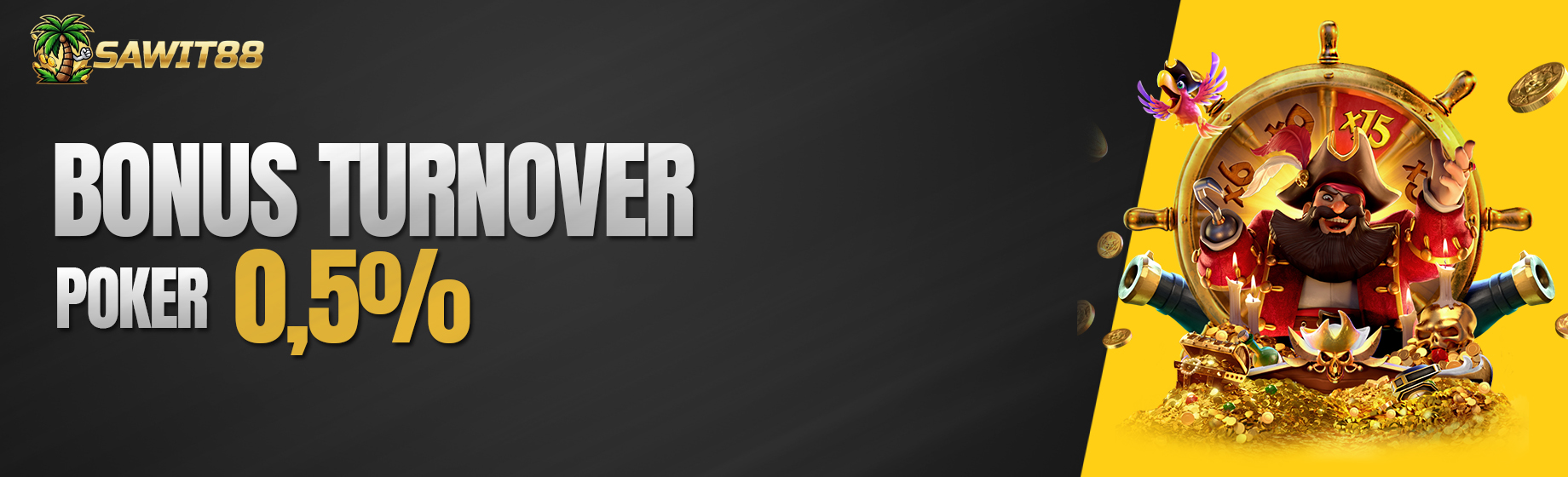 BONUS TO POKER 0,5%